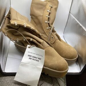 Altama Vibram Army Combat Hot Weather Boots - Coyote Tan sz 12 wide